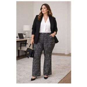 TORRID Bombshell Boot Studio Luxe Ponte High-Rise Pant Black Plus Sz 18R chic